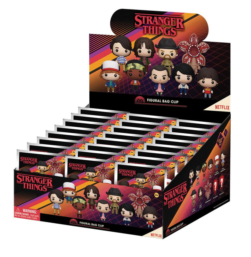 STRANGER THINGS - Series 1 - 3D Foam Bag Clip (Display 24 Pcs)