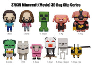 MINECRAFT FILM - Series 1 - 3D Foam Bag Clip (Display 24 Pcs)