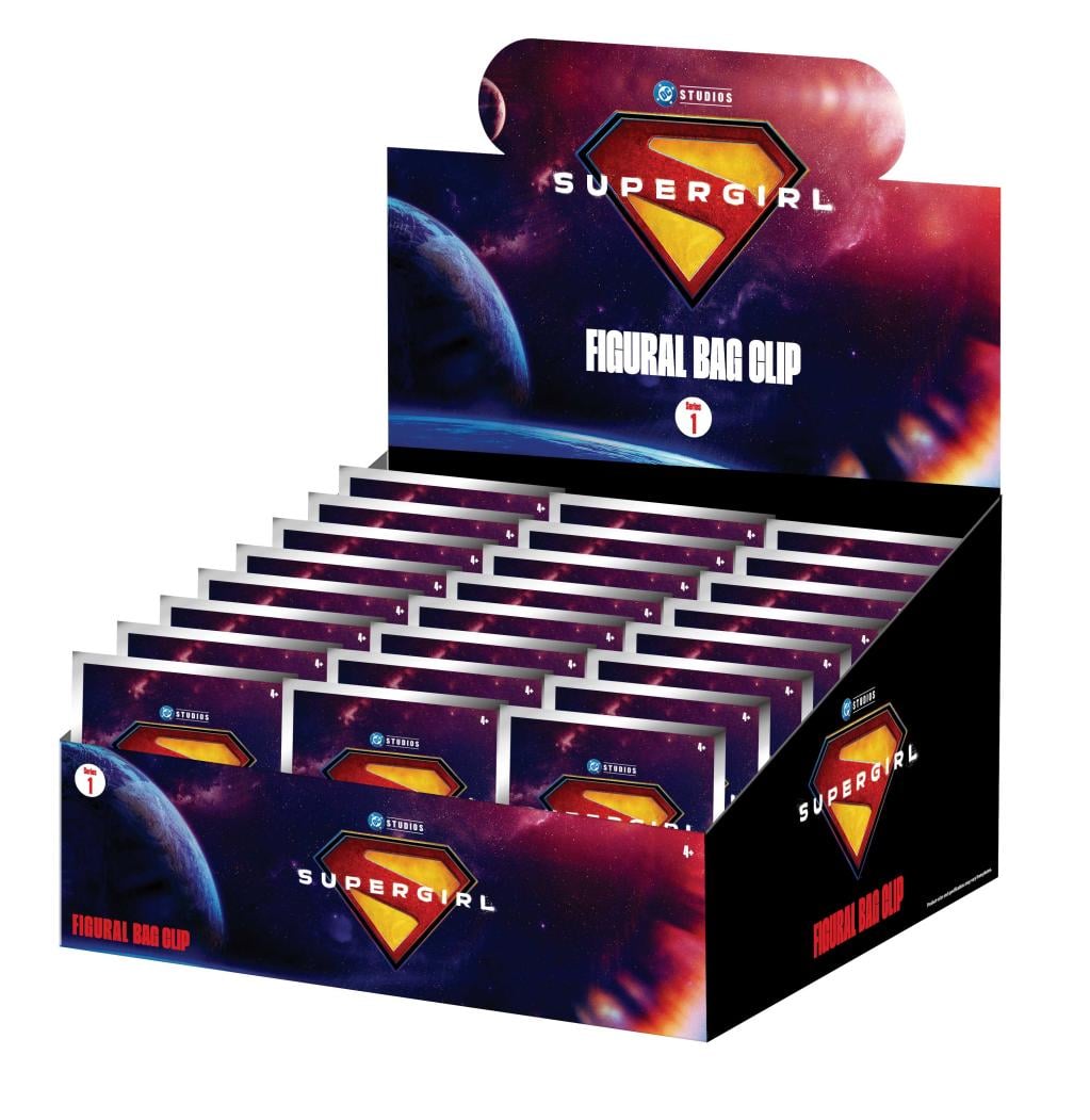 SUPER GIRL MOVIE - Series 1 - 3D Foam Bag Clip (Display 24 Pcs)