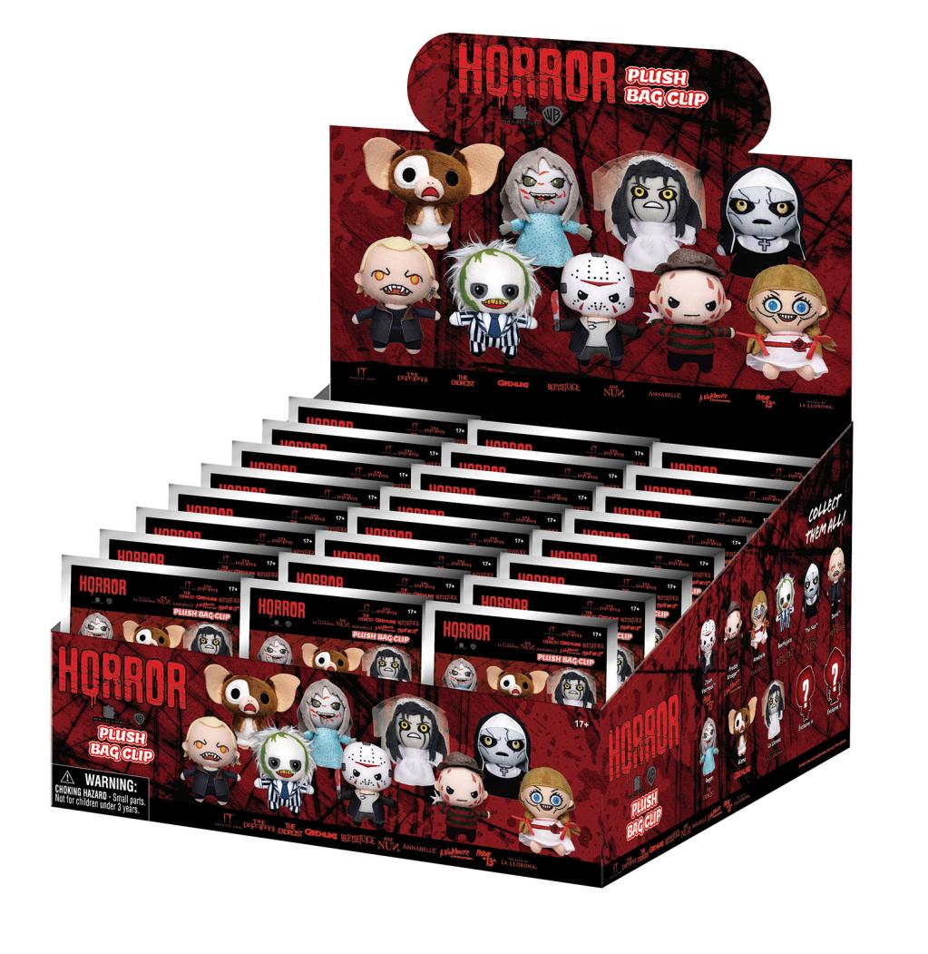 HORROR - Plush Bag Clip (Display 24 Pcs)