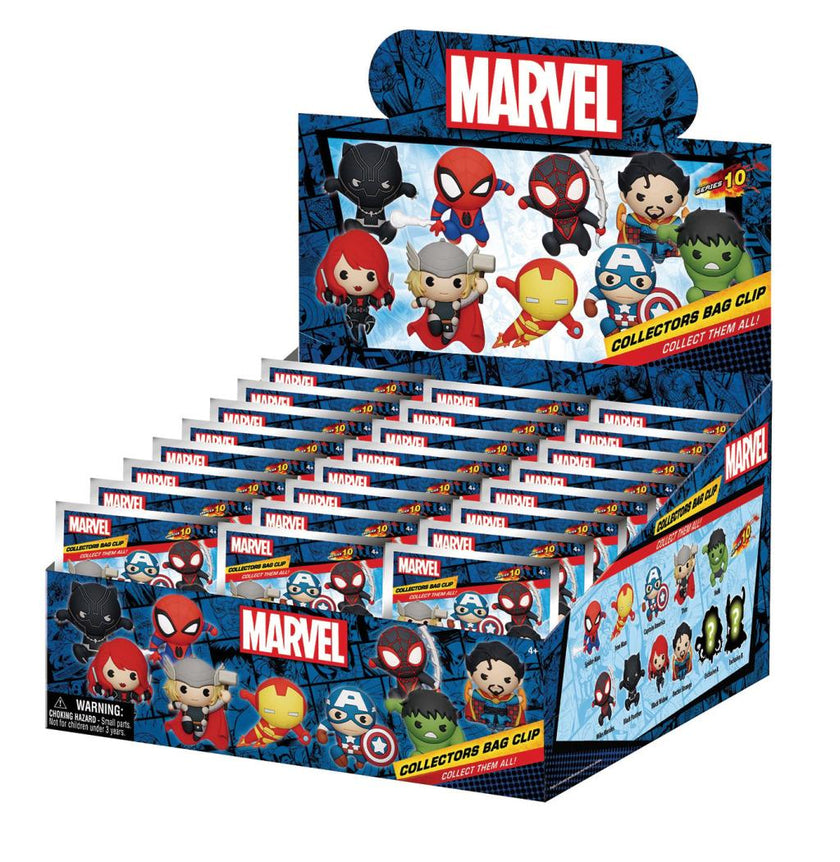 MARVEL - Classic 3D - 3D Foam Bag Clip (Display 24 Pcs)