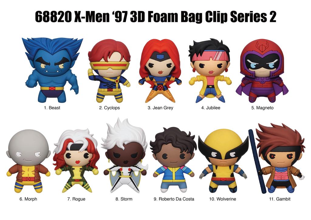 X-MEN '97 - 3D Foam Bag Clip (Display 24 Pcs)
