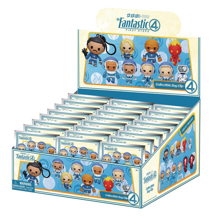 LES 4 FANTASTIQUES - Movie - 3D Foam Bag Clip (Display 24 Pcs)