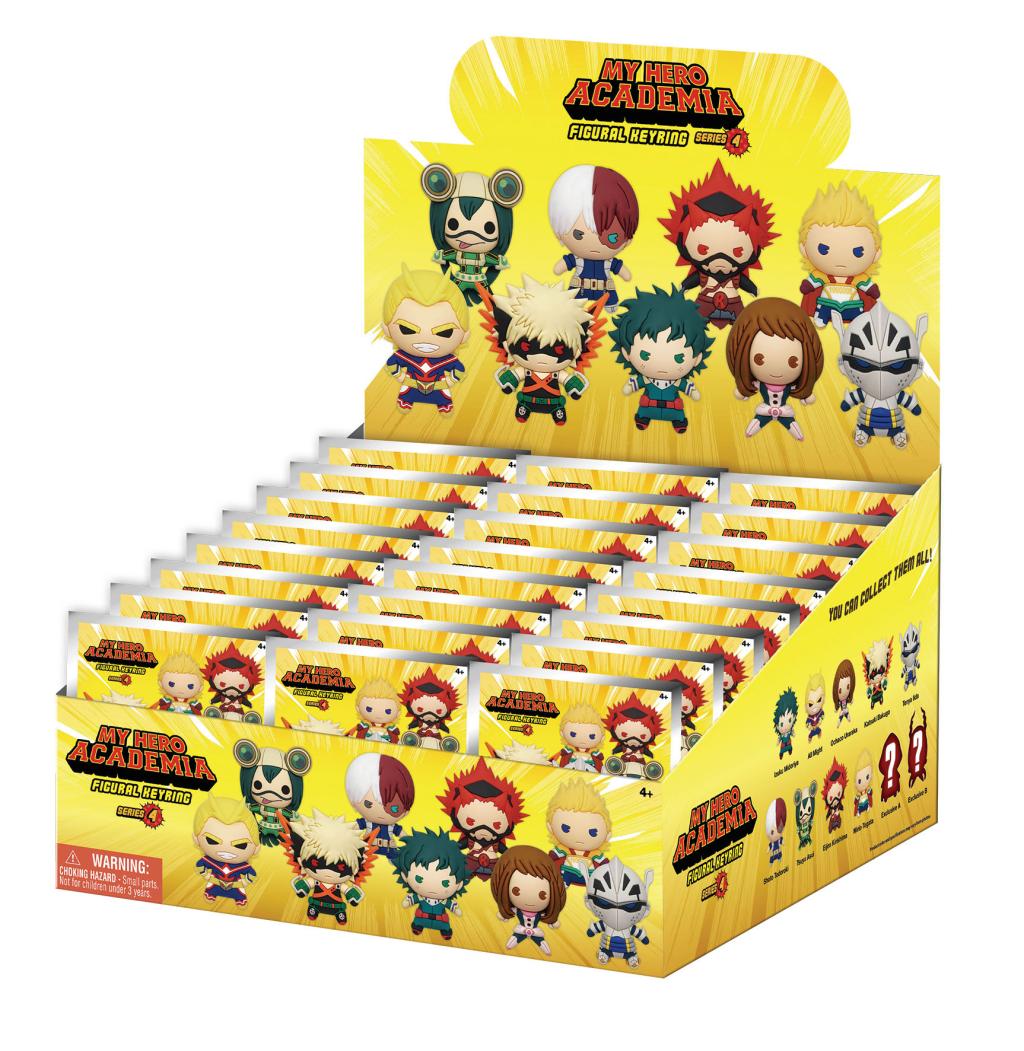 MY HERO ACADEMIA - Series 4 - 3D Foam Bag Clip (Display 24 Pcs)