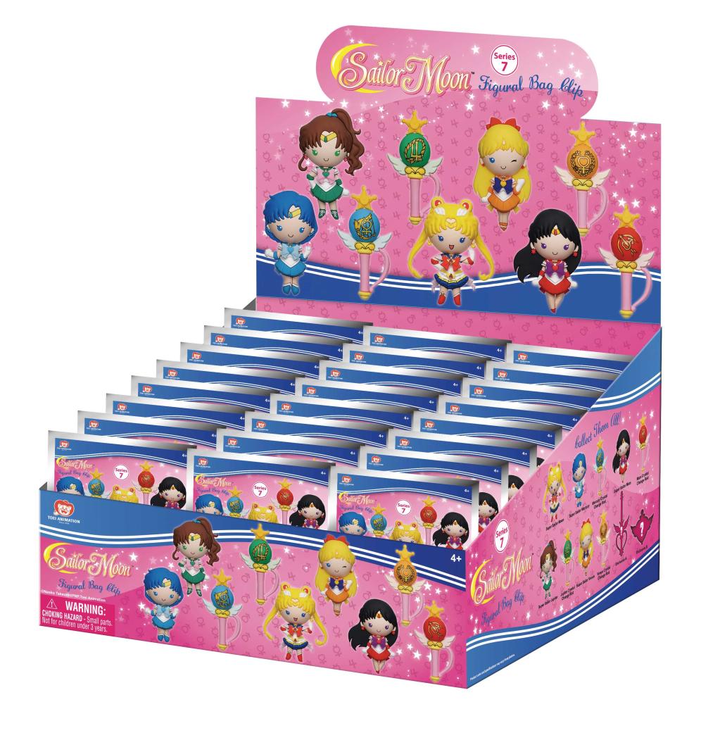 SAILOR MOON - Series 7 - 3D Foam Bag Clip (Display 24 Pcs)