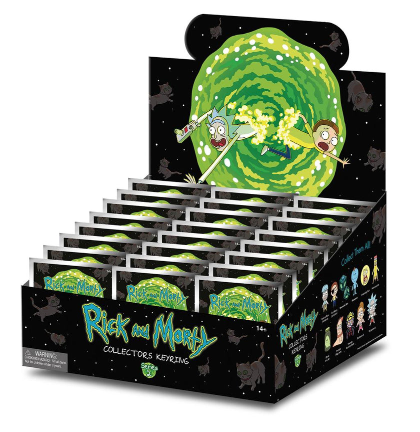 RICK & MORTY - Series 2 - 3D Foam Bag Clip (Display 24 Pcs)