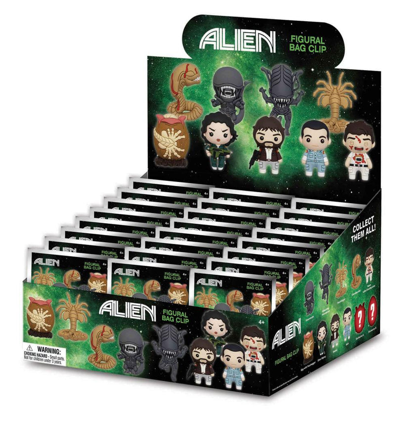 ALIENS (1979) - Series 1 - 3D Foam Bag Clip (Display 24 Pcs)