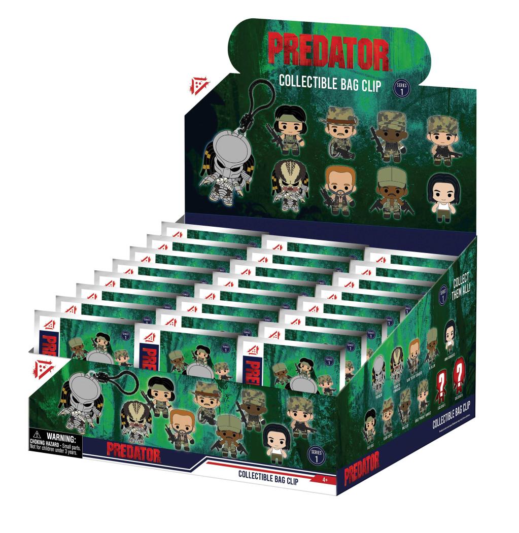 PREDATOR - Series 1 - 3D Foam Bag Clip (Display 24 Pcs)