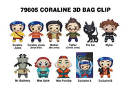CORALINE - Series 1 - 3D Foam Bag Clip (Display 24 Pcs)