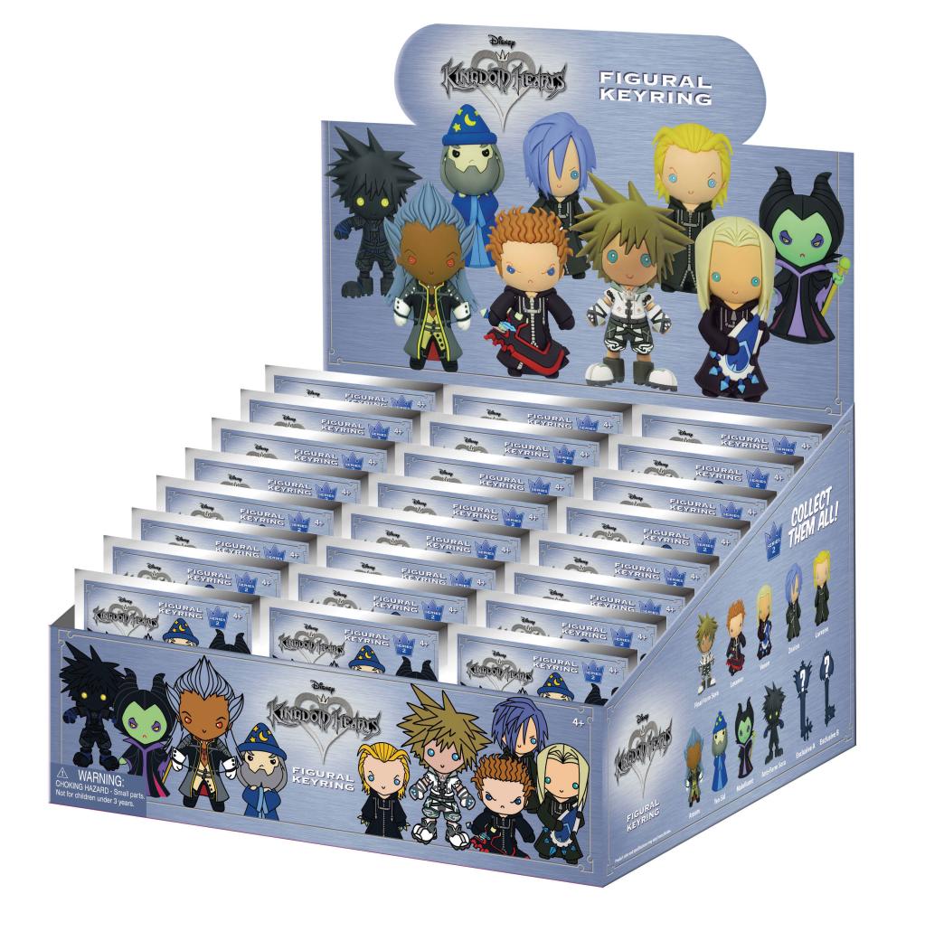 DISNEY KINGDOM HEARTS - Series 2 - 3D Foam Bag Clip (Display 24 Pcs)