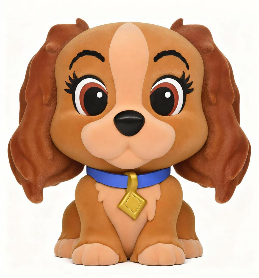 DISNEY DOGS - Lady - Tirelire Flocked