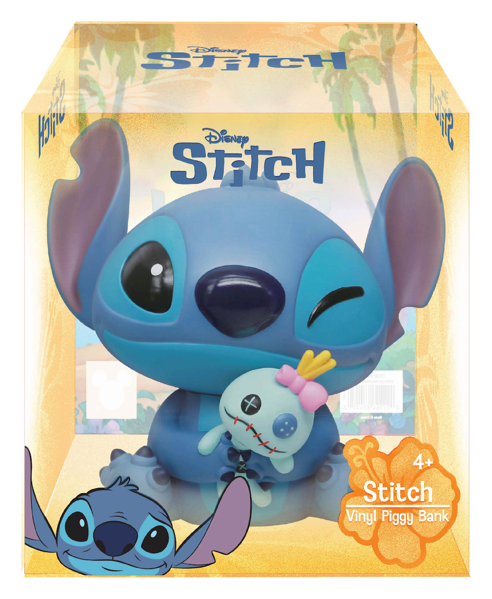 DISNEY - Stitch & Scrump - Tirelire 18cm dans boîte en acétane