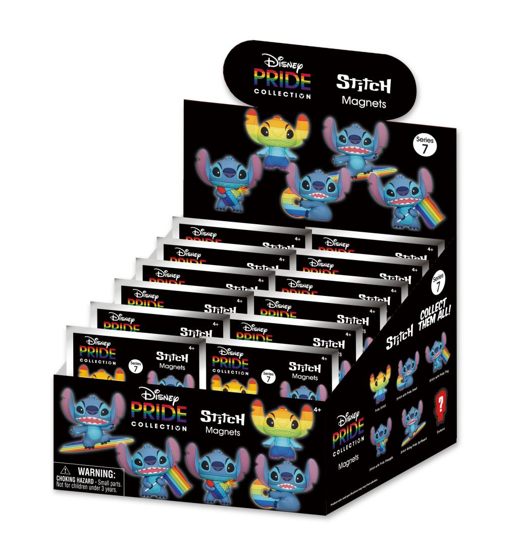 STITCH - Serie 7 - 3D Foam Magnets in blind bags (Display 12 Pcs)