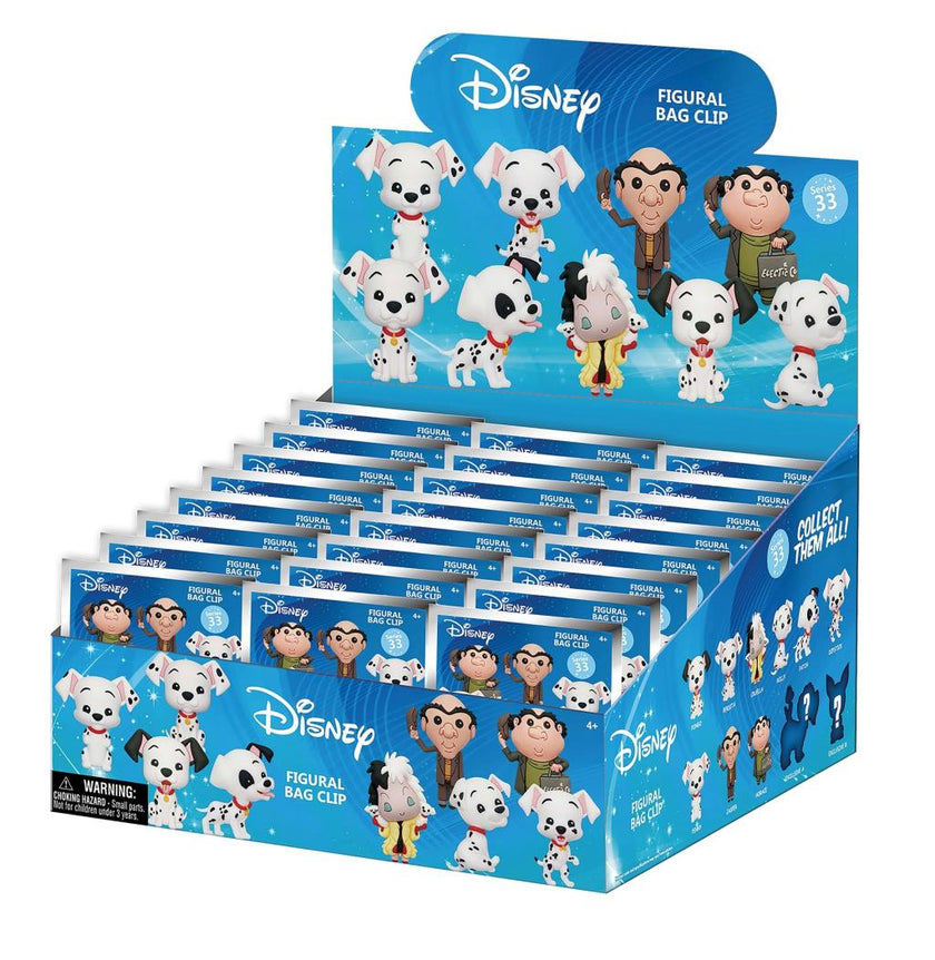 101 DALMATIENS - Series 33 - 3D Foam Bag Clip (Display 24 Pcs)