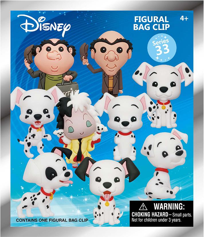 101 DALMATIENS - Series 33 - 3D Foam Bag Clip (Display 24 Pcs)