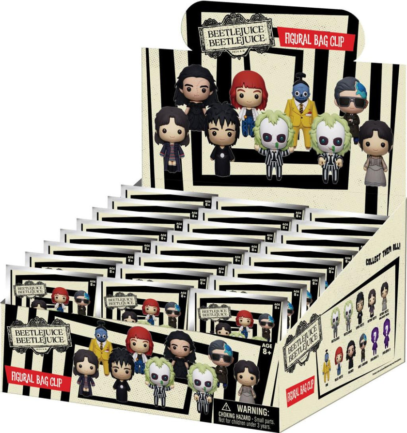 BEETLEJUICE 2 - Series 1 - 3D Foam Bag Clip (Display 24 Pcs)
