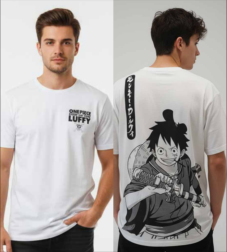 ONE PIECE - Straw Hat Crew Luffy - T-Shirt Homme (XXL)
