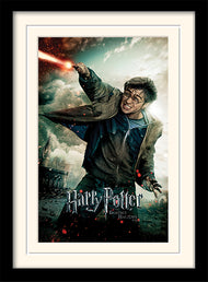 HARRY POTTER - Deathly Hallows Wand - Impression encadrée 30x40