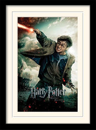 HARRY POTTER - Deathly Hallows Wand - Impression encadrée 30x40