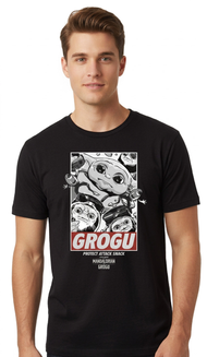 MANDALORIAN & GROGU - Protect Attack Snack - T-Shirt (S)