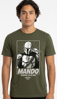 MANDALORIAN & GROGU - Wherever i go he goes - T-Shirt (XL)