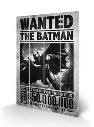 DC COMICS - Batman Arkham Origins Wanted - Impression sur bois 20x29.5
