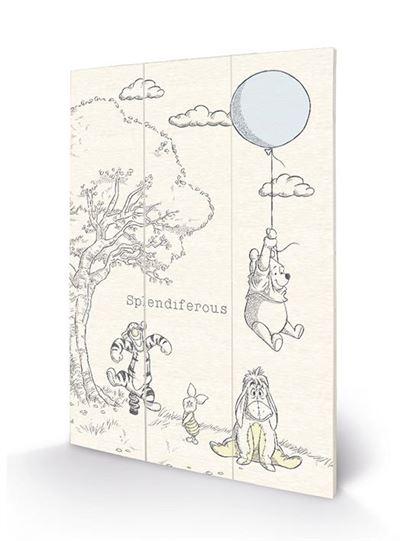 DISNEY - Winnie the Pooh - Impression sur bois 20x29.5cm