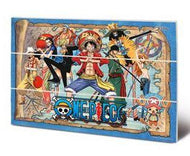 ONE PIECE - Straw Hat Pirates Map - Impression sur bois 20x29.5cm