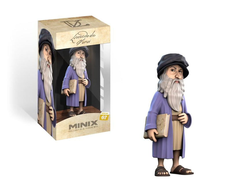 SPECIAL CATEGORY - Leonard De Vinci - Figurine Minix # 12cm