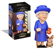 CELEBRITY - Reine Elizabeth II avec son Corgi - Figurine Minix 12cm