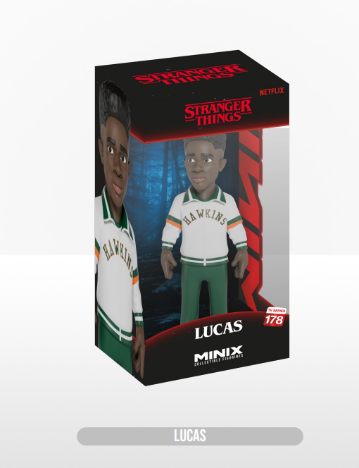 STRANGER THINGS - Lucas Hawkins - Figurine Minix 12cm
