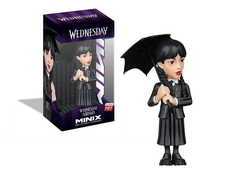 MERCREDI - Mercredy Addams avec parapluie - Figurine Minix 12cm