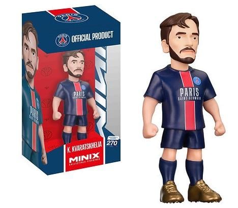 PSG - Kvarayskhelia - Figurine Minix 12cm