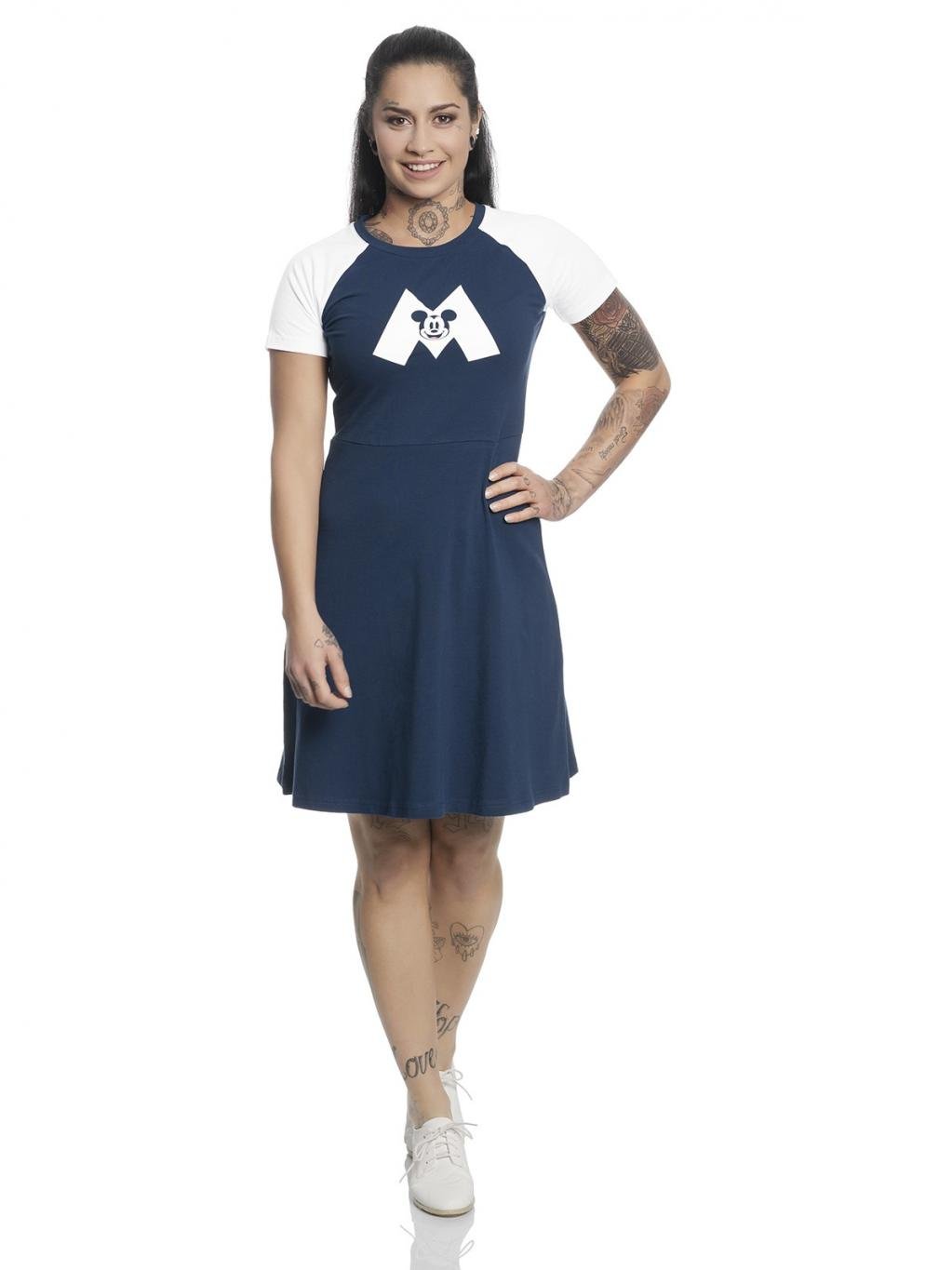 DISNEY - Mickey Mouse M College Dress Navy/White (S)