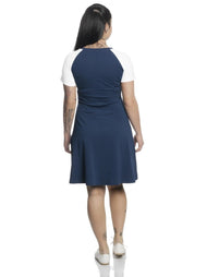 DISNEY - Mickey Mouse M College Dress Navy/White (M)