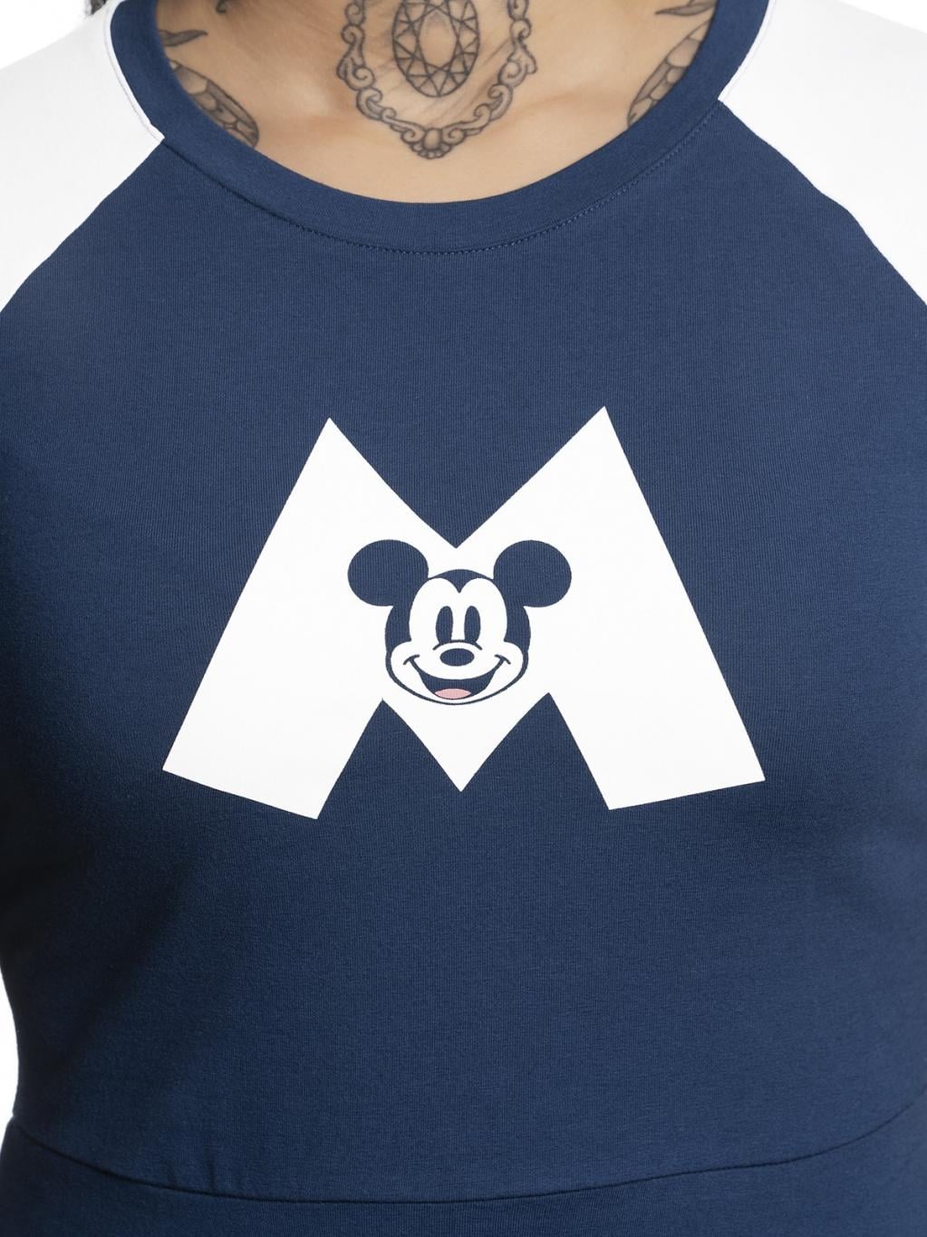 DISNEY - Mickey Mouse M College Dress Navy/White (XL)