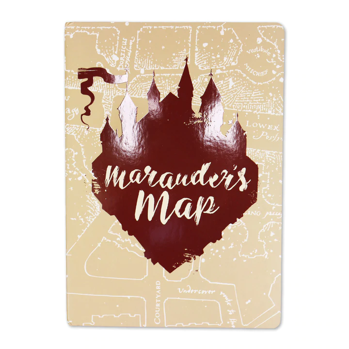 HARRY POTTER - Carte du Maraudeur - Cahier A5