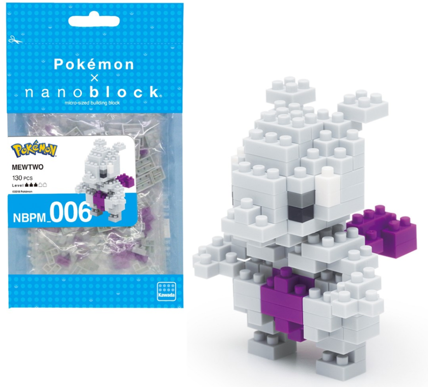 POKEMON - Mewtwo - Figurine Nanoblock 10cm