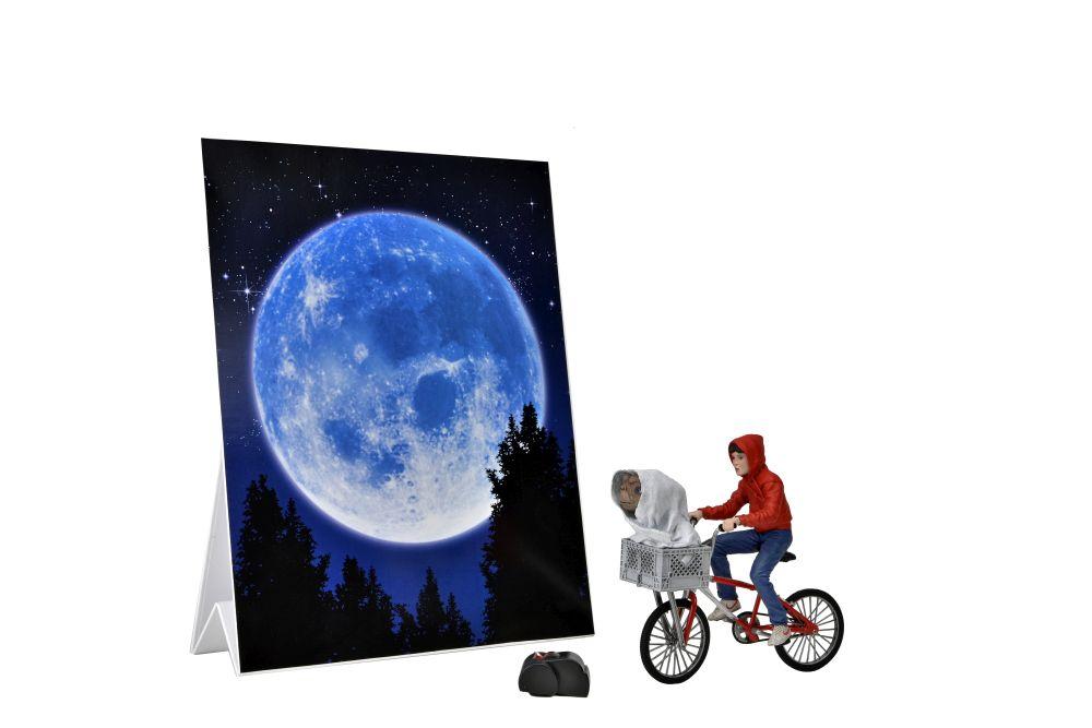 E.T. - Elliot et E.T. en vélo - Figurine 40ème anniversaire 18cm