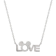 MINNIE - Love - Collier en Laiton Plaqué Argent