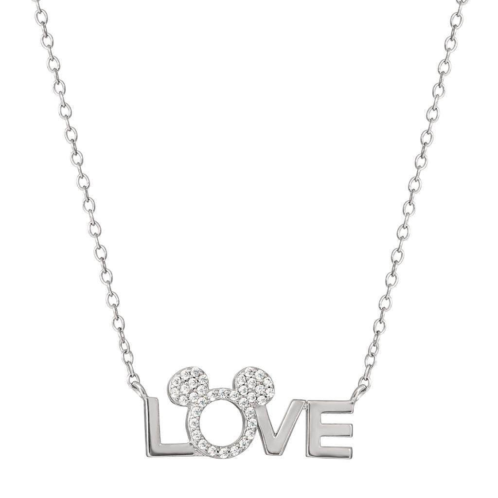 MINNIE - Love - Collier en Laiton Plaqué Argent