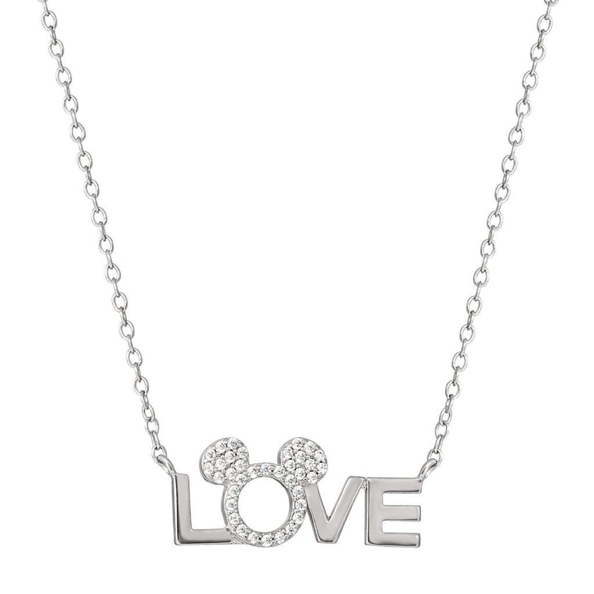 MINNIE - Love - Collier en Laiton Plaqué Argent