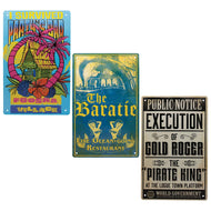 ONE PIECE NETFLIX - Set de 3 Plaques en Métal