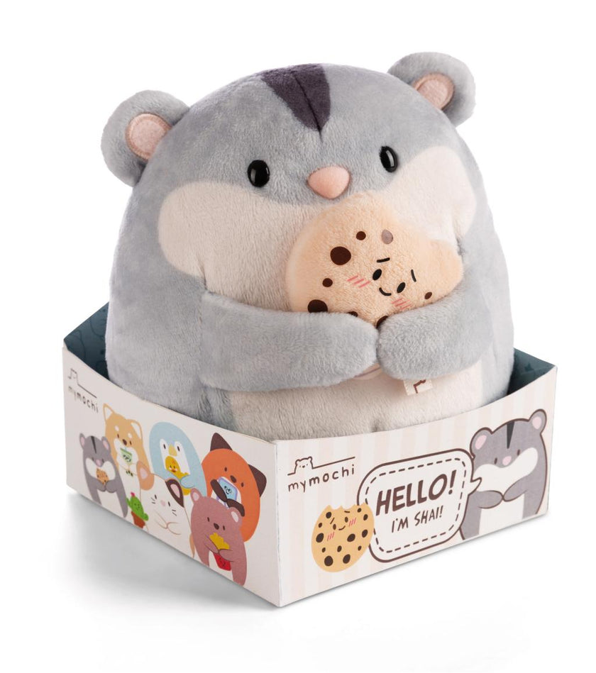 SUPER MOCHIE - Hamster Shai avec Cookie - Peluche 16cm