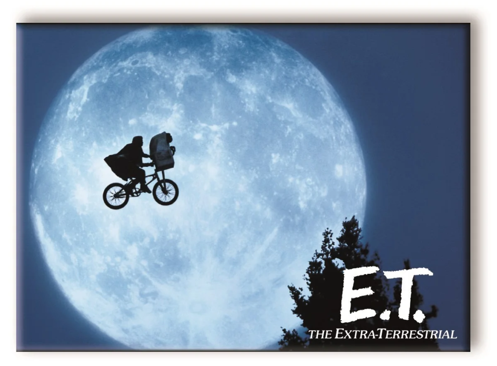 E.T. - Lune - aimant 6.3x8.9cm