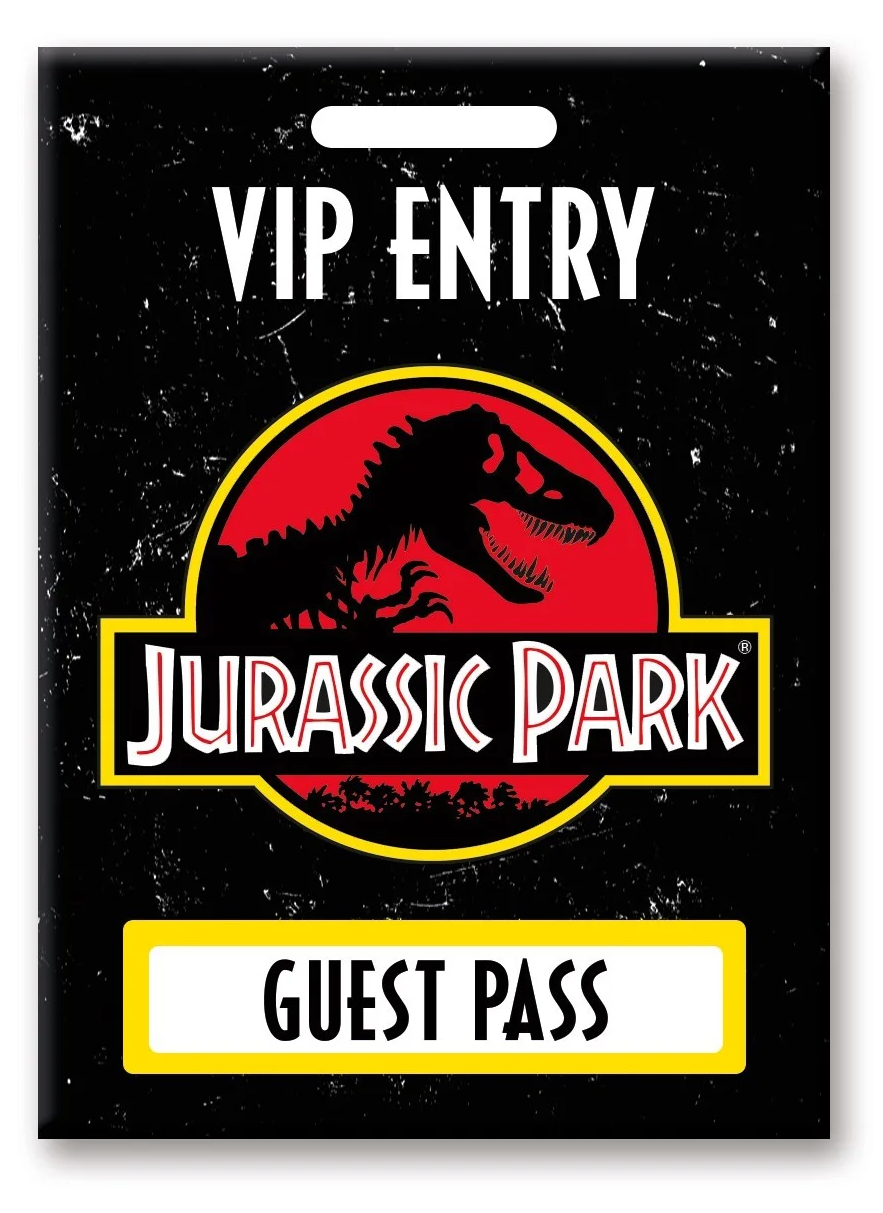 JURASSIC PARK - Laissez-passer pour les Invités - aimant 6.3x8.9cm