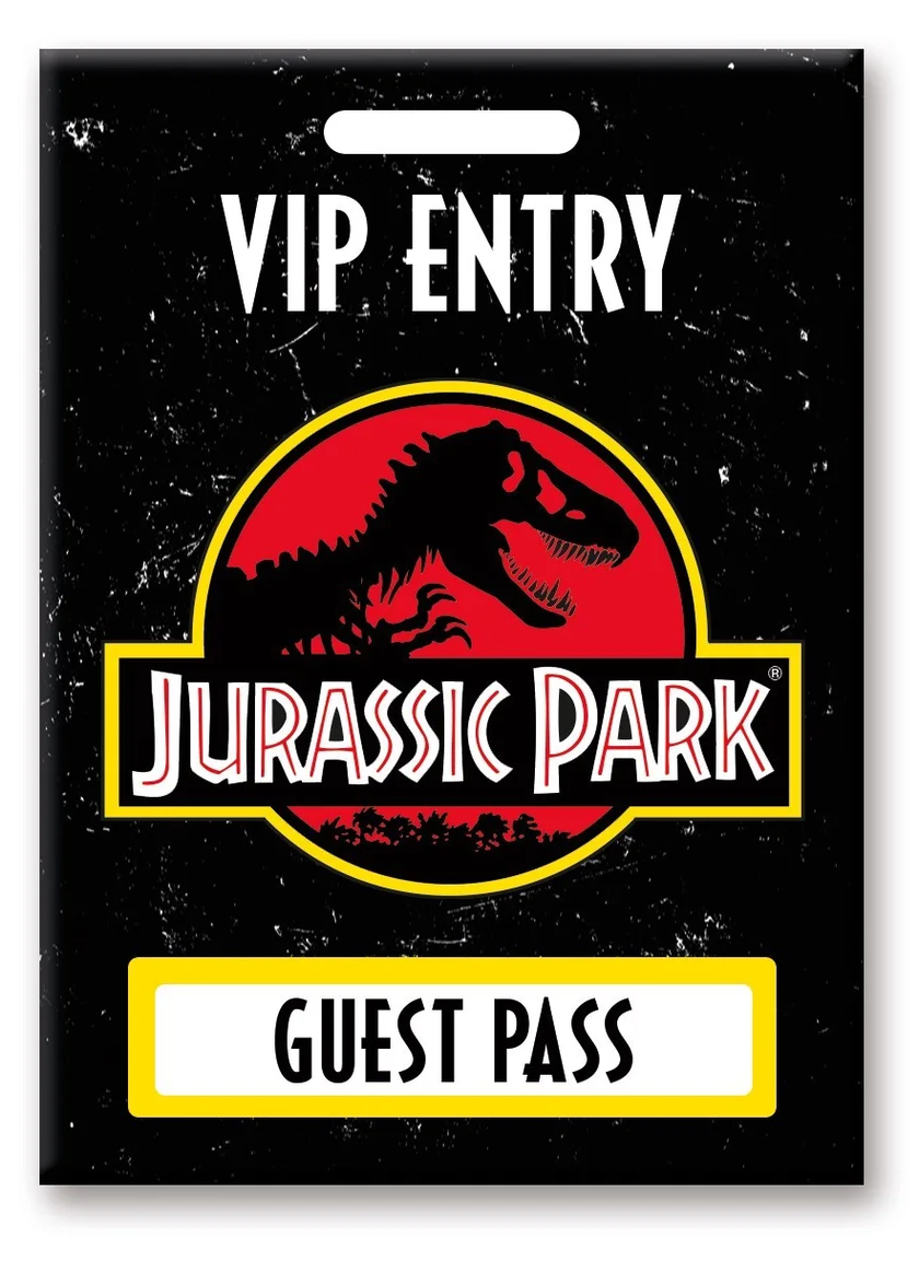 JURASSIC PARK - Laissez-passer pour les Invités - aimant 6.3x8.9cm