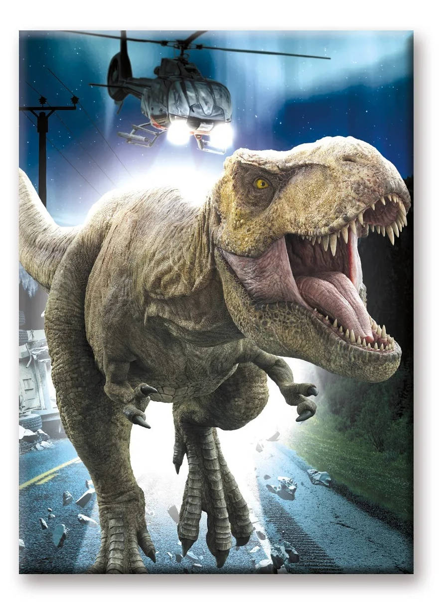 JURASSIC WORLD - T-Rex - aimant 6.3x8.9cm