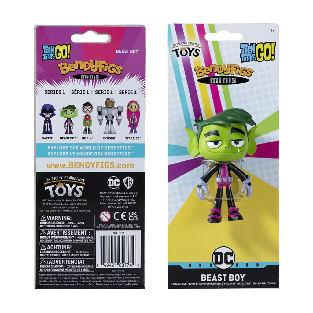TEEN TITANS GO - Beast Boy - Figurine Mini Bendyfigs 9cm