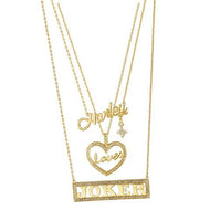SUICIDE SQUAD - Harley Loves Joker - Lot de 3 pendentifs